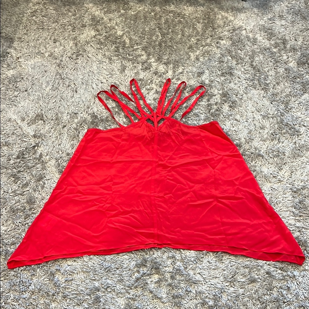 Red Strappy Top